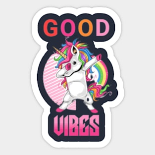 Good vibes unicorn Sticker